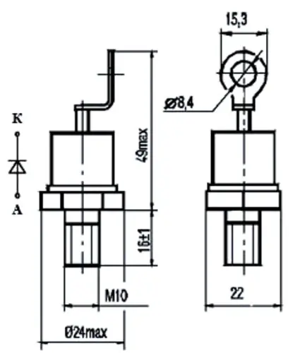 Д142-80-12 диод фото 2