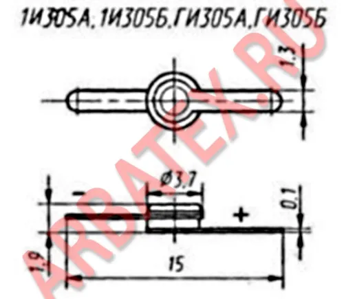 ГИ305Б диод фото 3